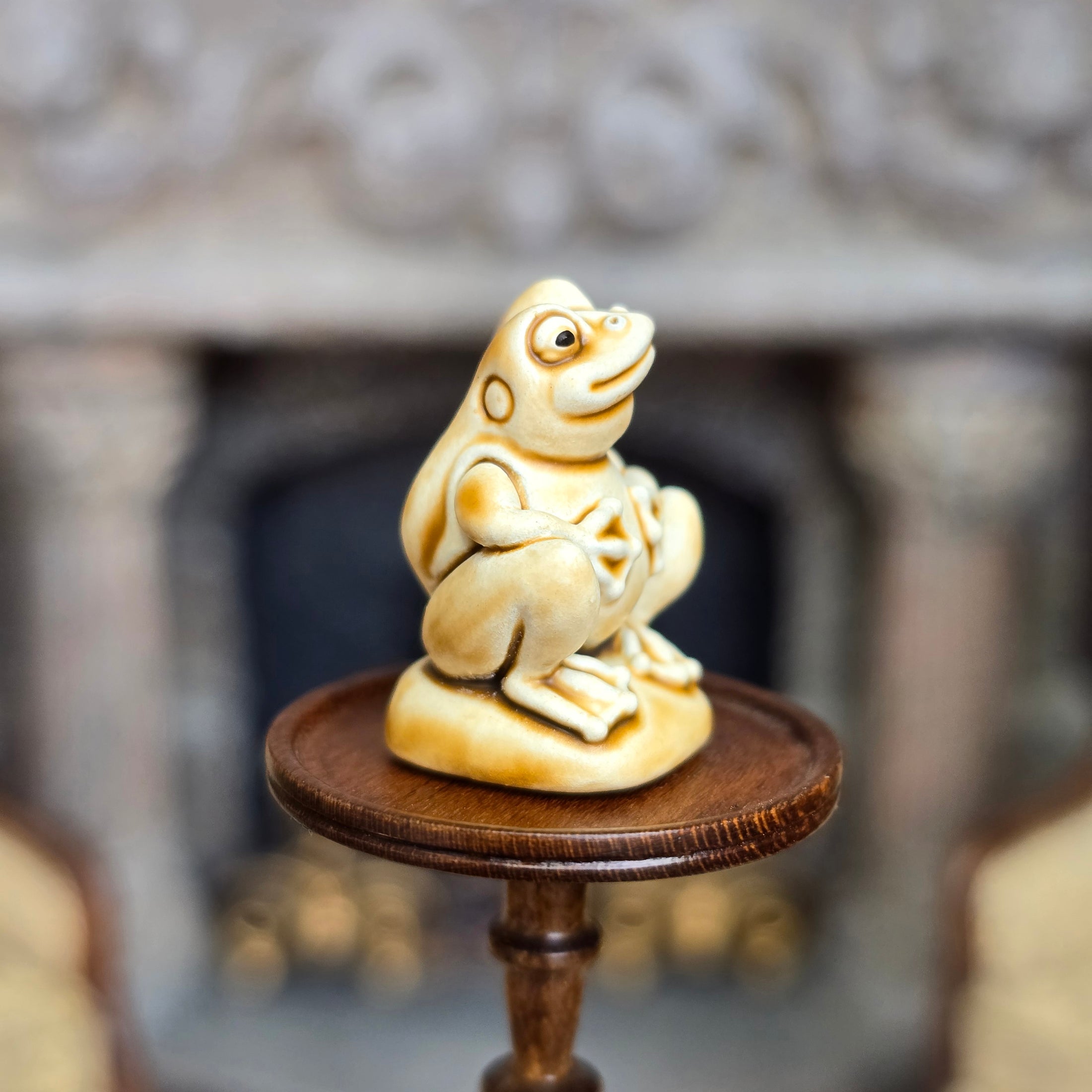 Randall Zadar Ivory Frog One Bronze Figurine Retired 2009 #148