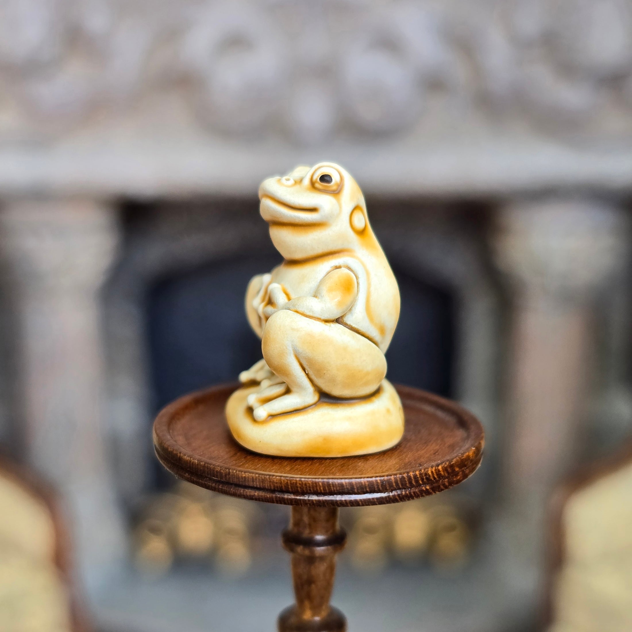 Randall Zadar Ivory Frog One Bronze Figurine Retired 2009 #148