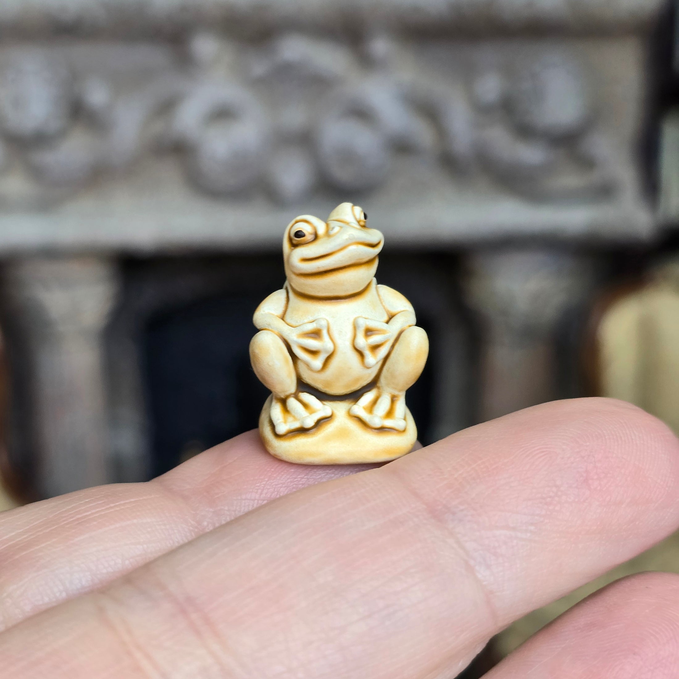 Randall Zadar Ivory Frog One Bronze Figurine Retired 2009 #148