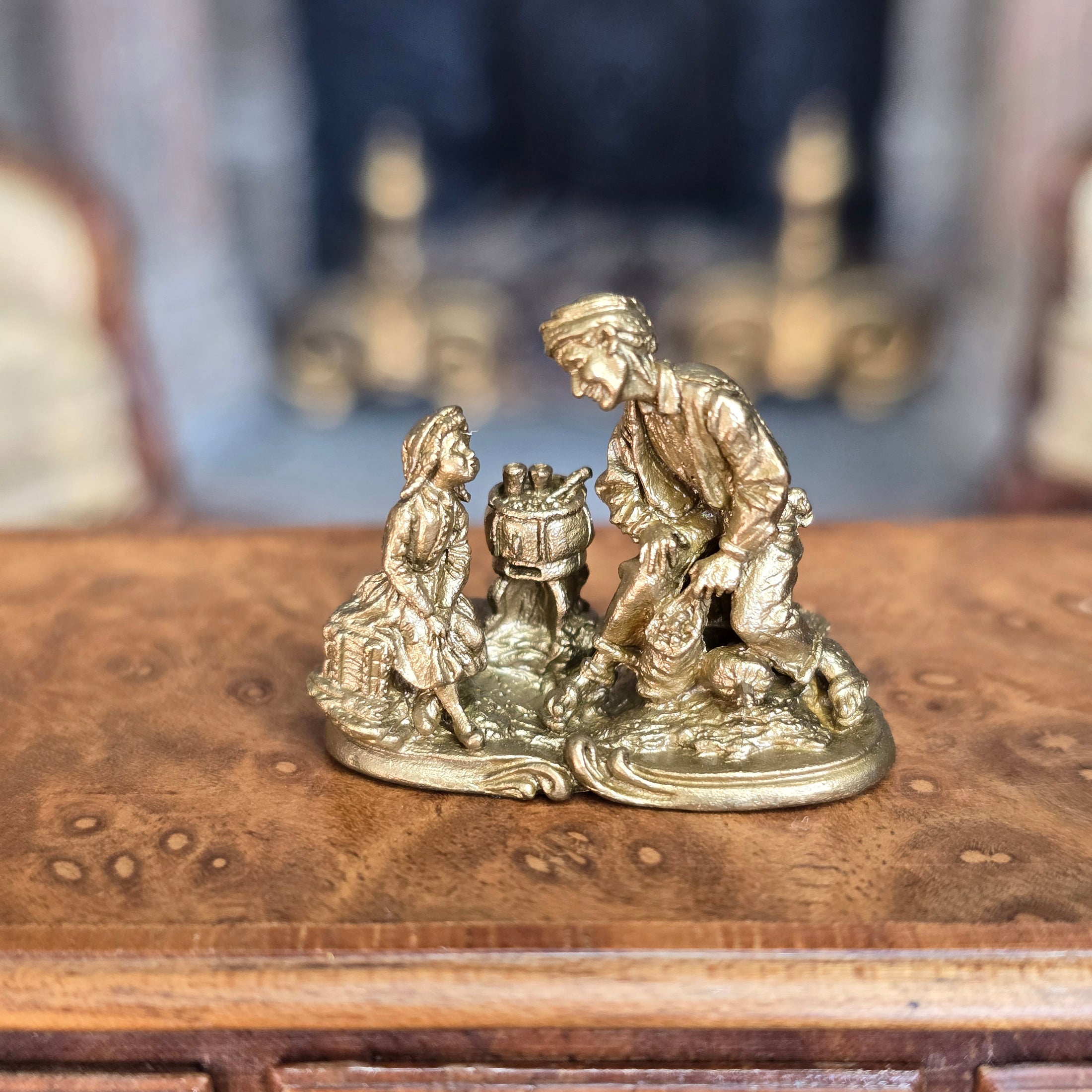 Randall Zadar Grandpa's Story Bronze Figurine Retired 1995 #19