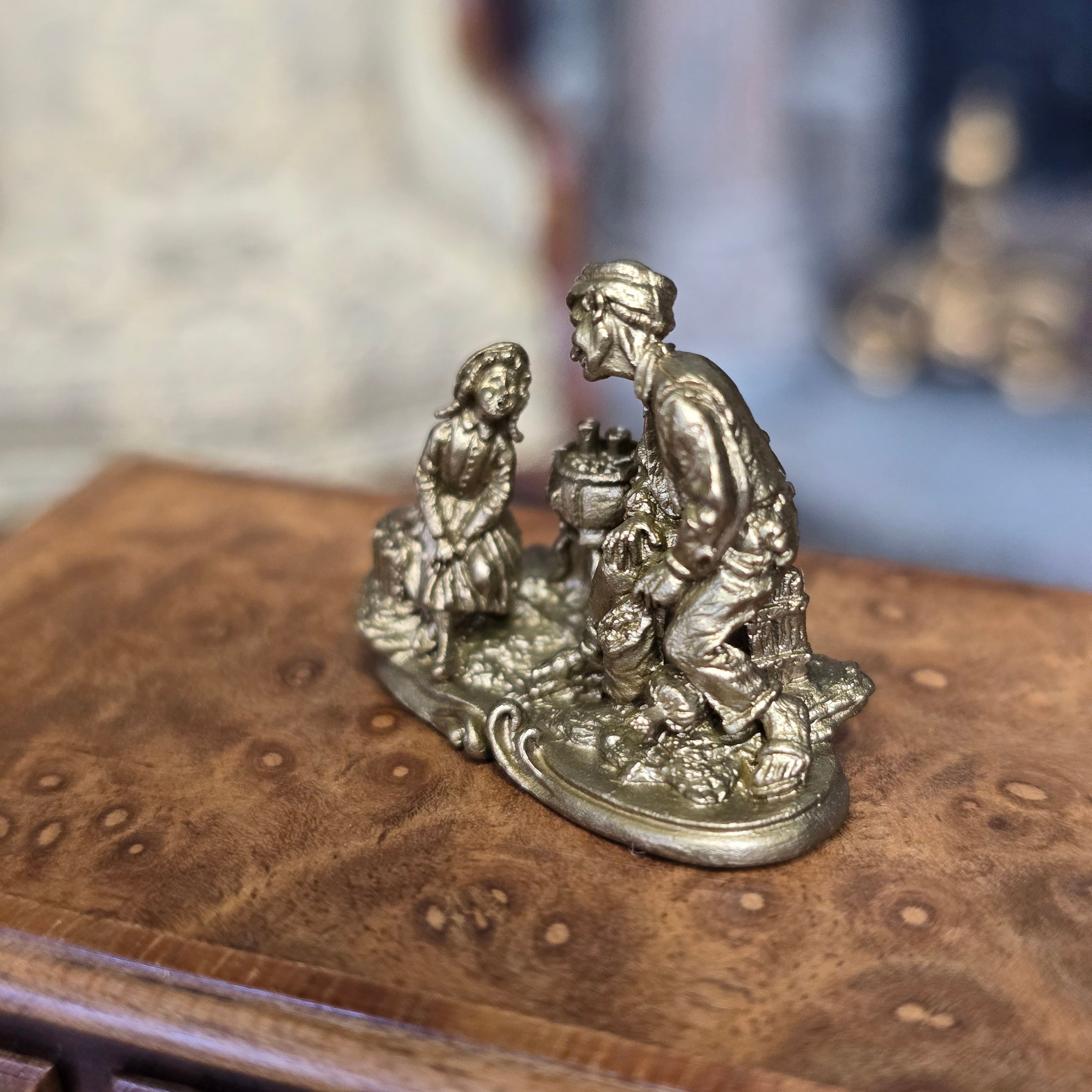 Randall Zadar Grandpa's Story Bronze Figurine Retired 1995 #19