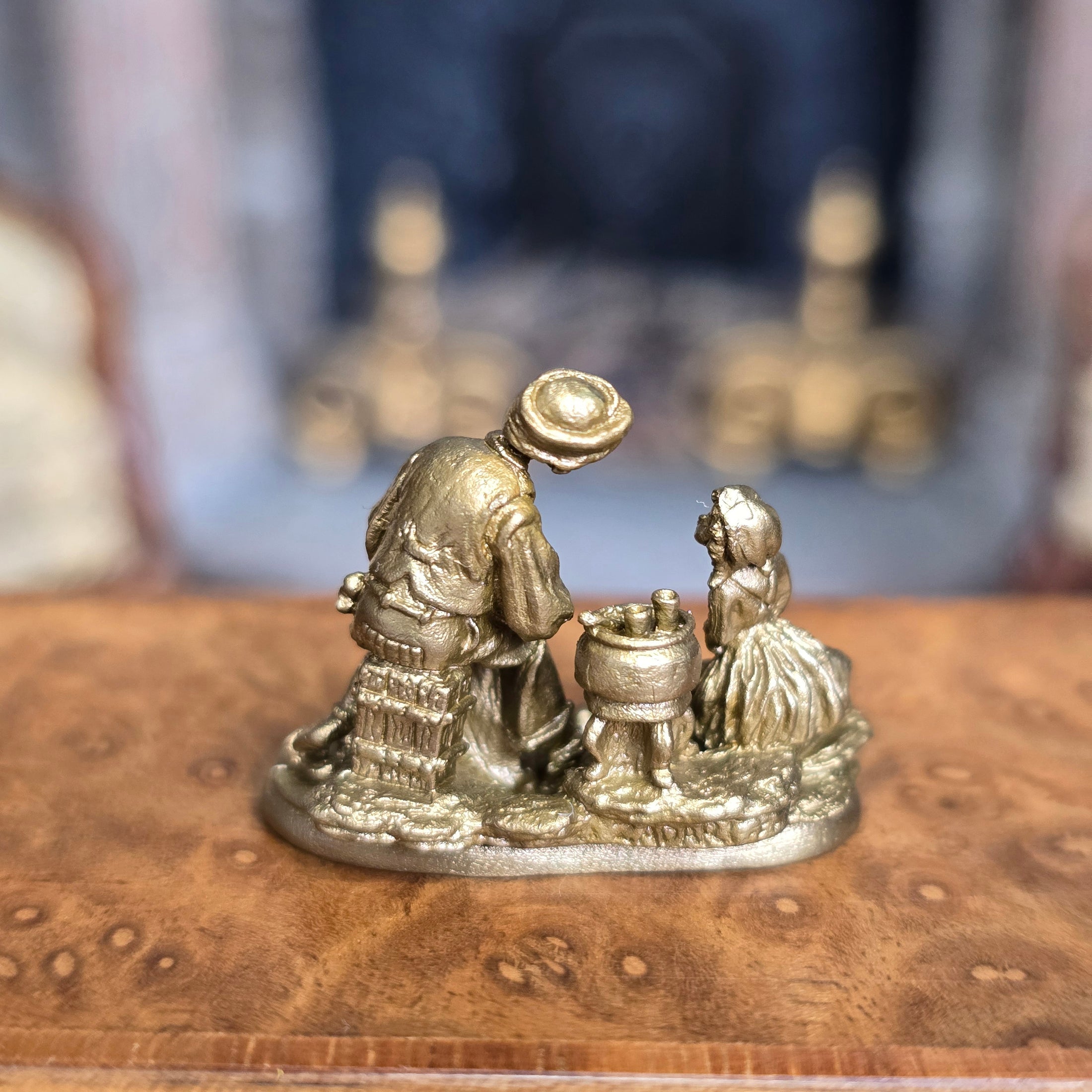 Randall Zadar Grandpa's Story Bronze Figurine Retired 1995 #19