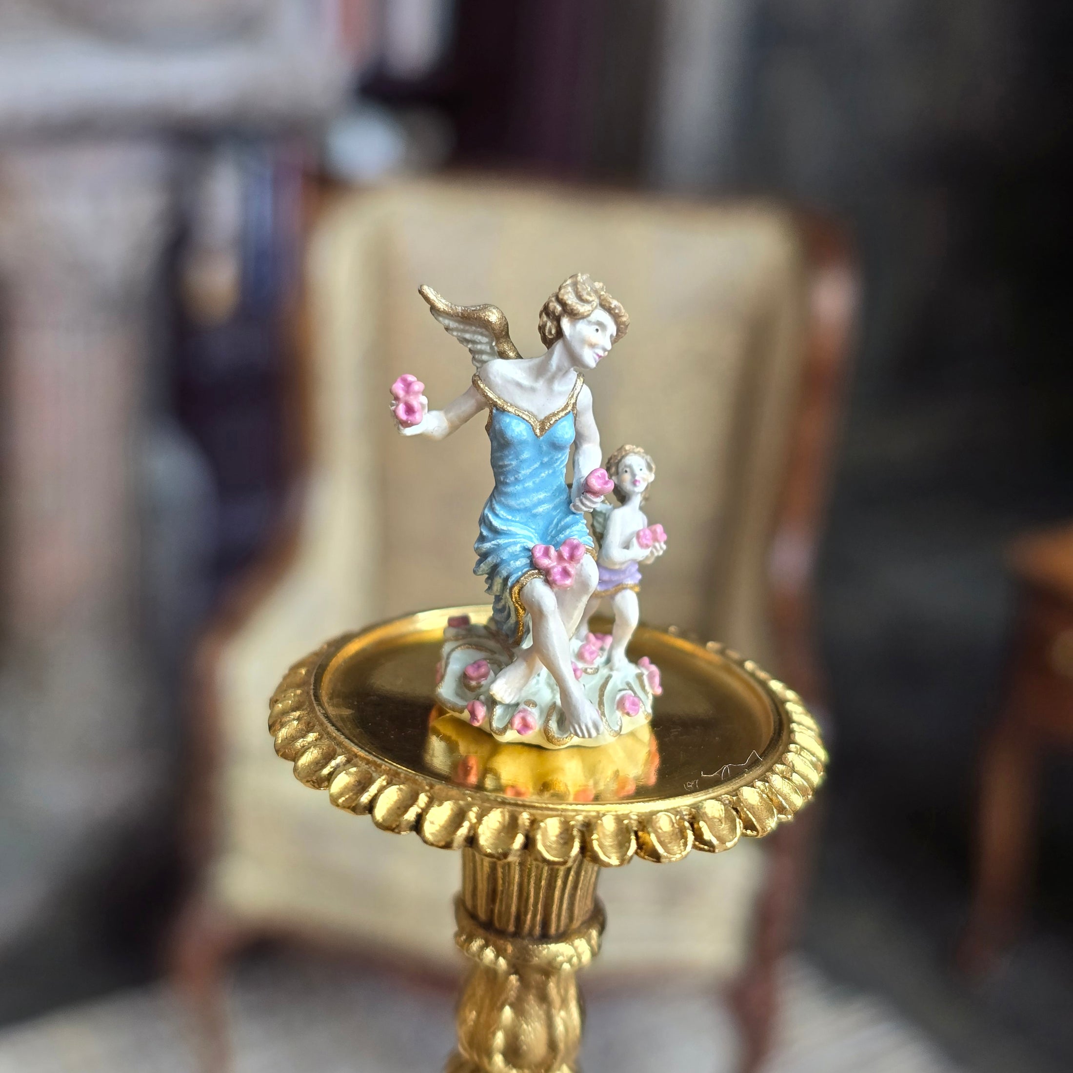 Randall Zadar Angels At Play Bronze Figurine Retired 1997 #34