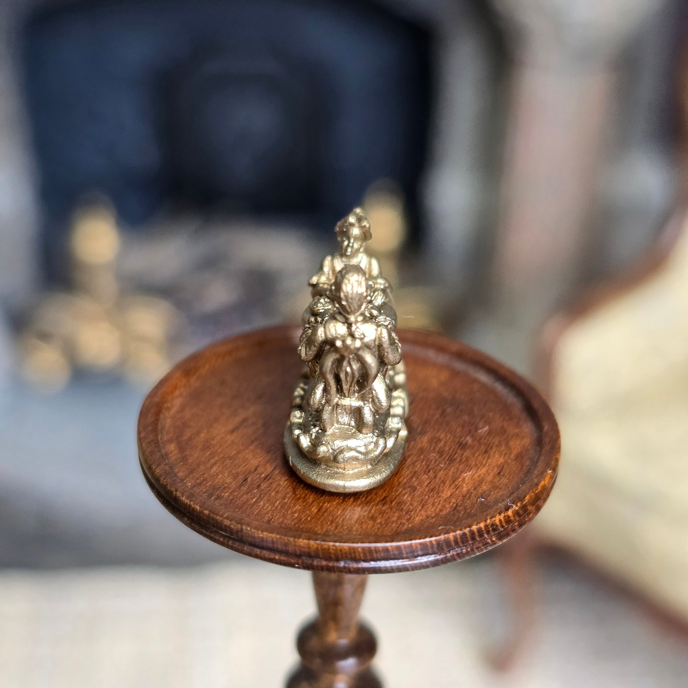 Randall Zadar Afternoon Tea Natural Bronze Figurine Retired 2001 #56