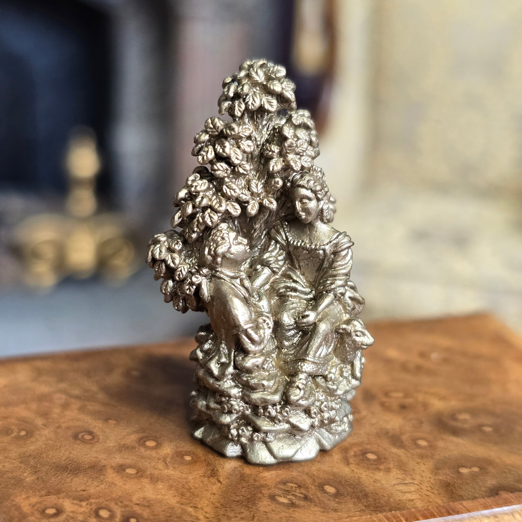 Randall Zadar Shepherdess Natural Bronze Retired Micro Miniature 2001 #66