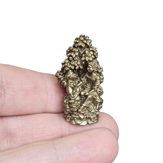 Randall Zadar Shepherdess Natural Bronze Retired Micro Miniature 2001 #66