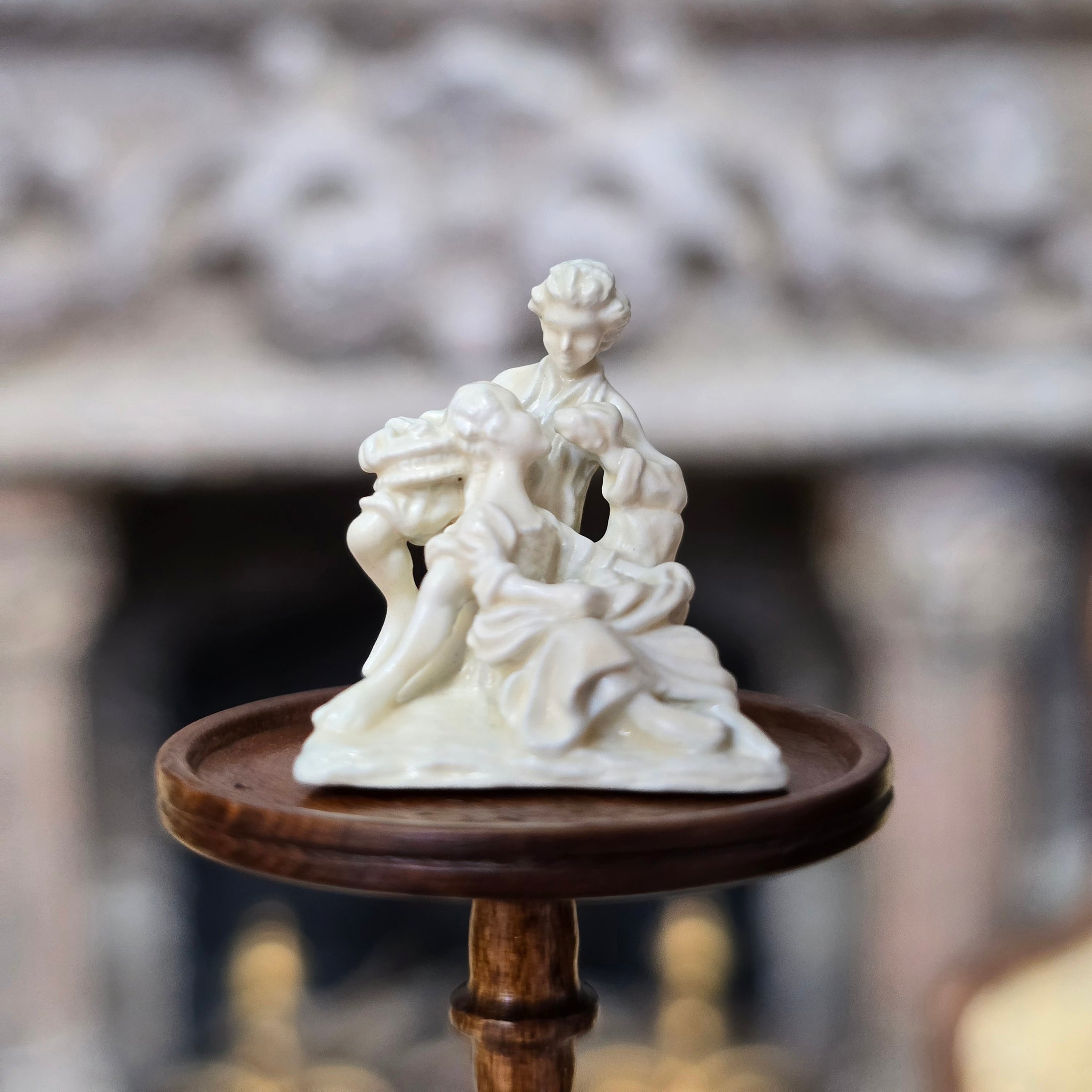 Randall Zadar Grape Eaters Retired White Bronze Micro Miniature Figurine 1995 #17