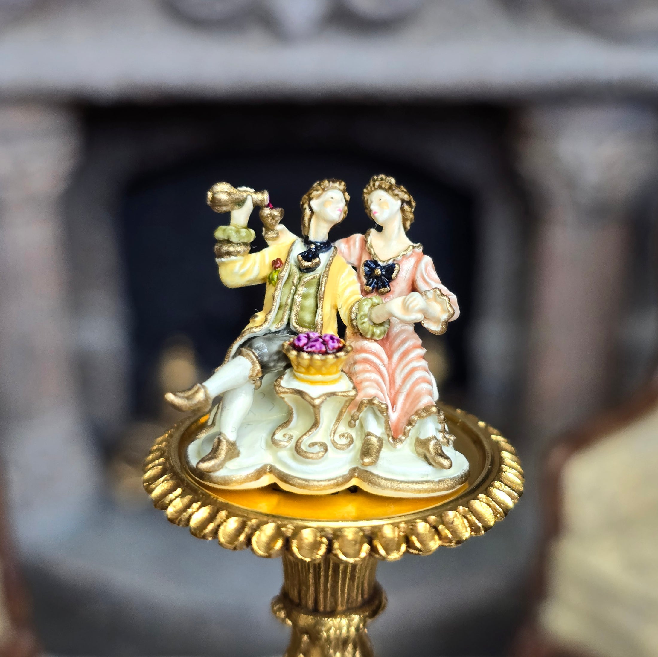 Randall Zadar Autumn Lovers Retired Bronze Micro Miniature Figurine 2000 #45