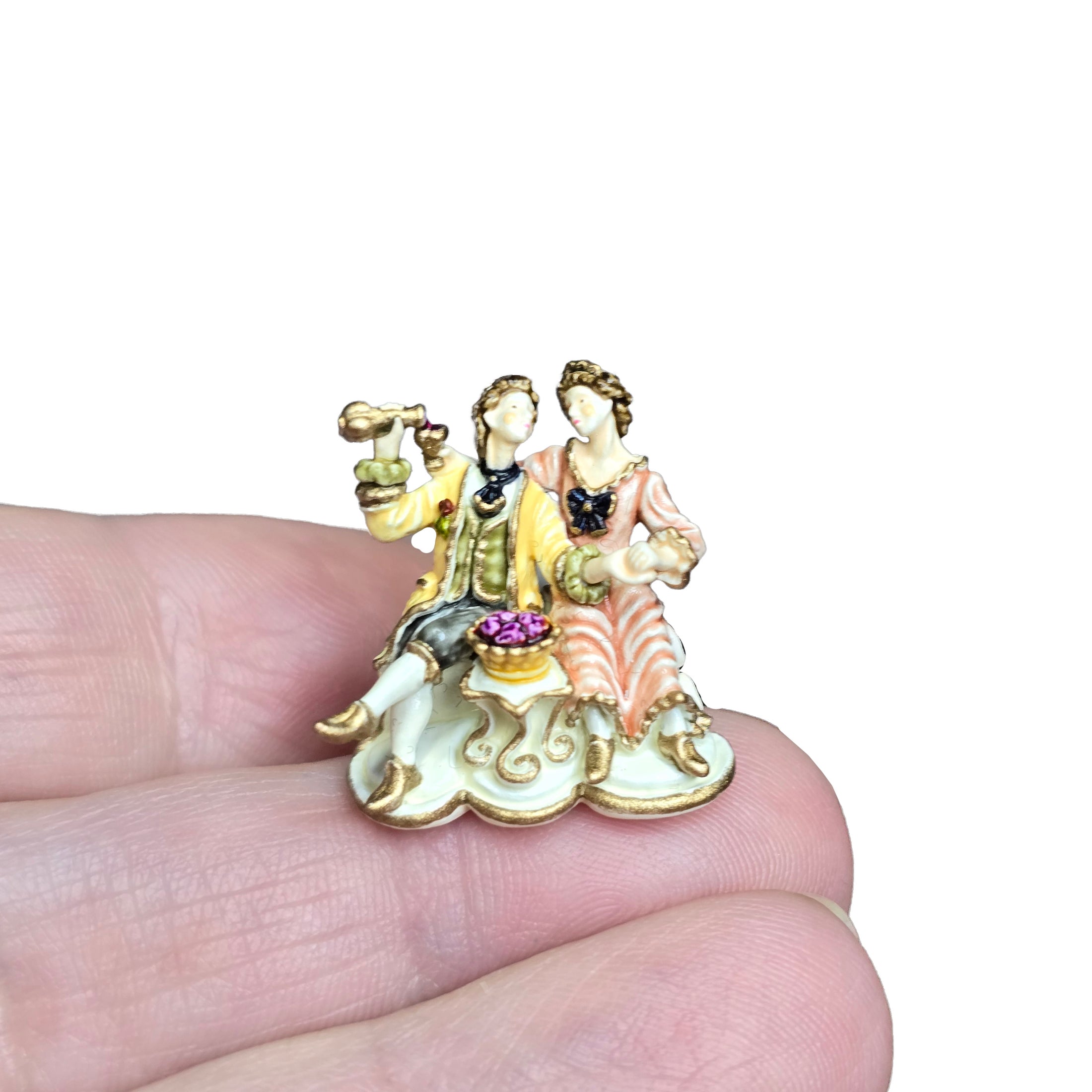 Randall Zadar Autumn Lovers Retired Bronze Micro Miniature Figurine 2000 #45