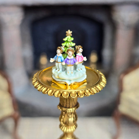 Randall Zadar Carolers Retired Bronze Micro Miniature Figurine 2015 #232