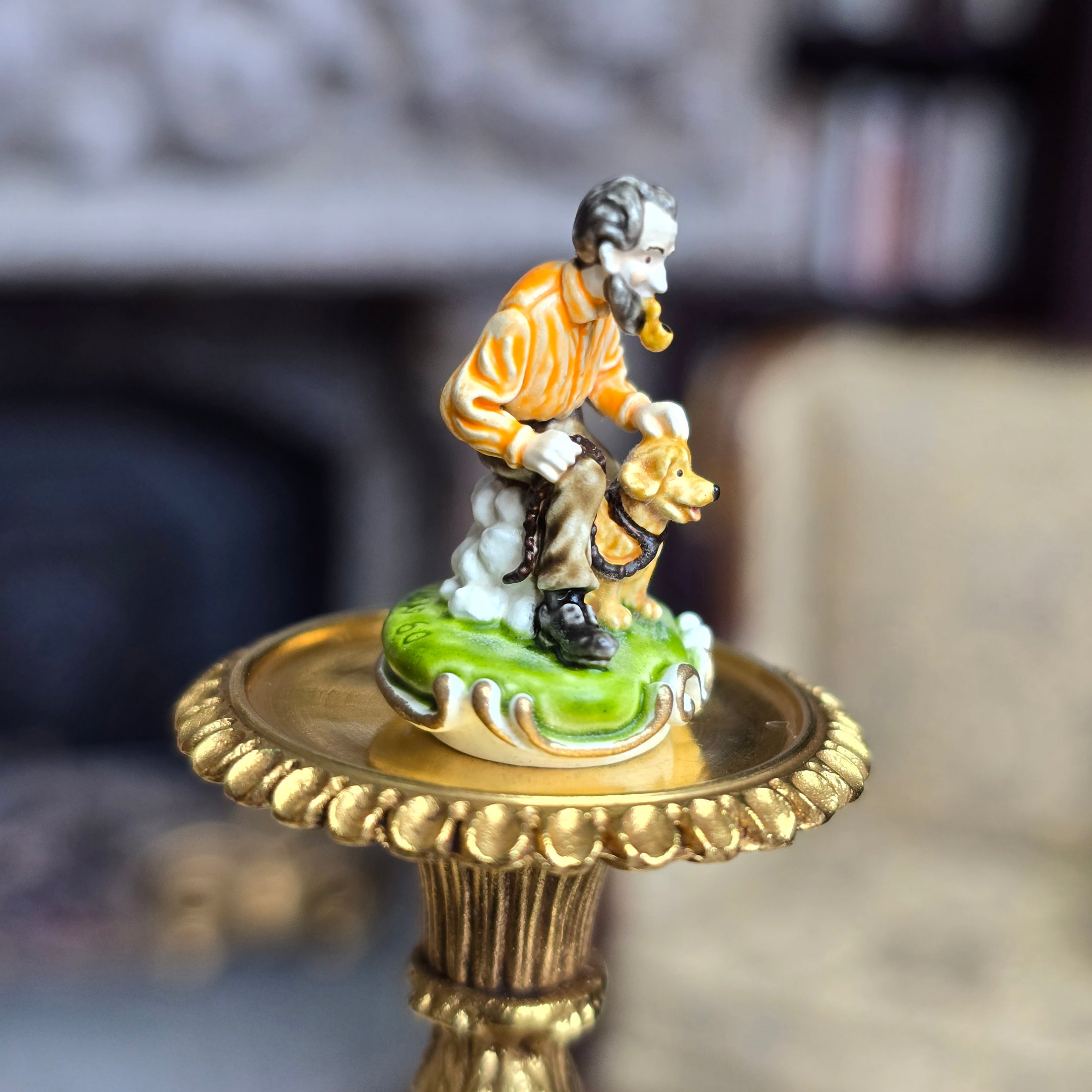 Randall Zadar Man’s Best Friend Retired Bronze Micro Miniature Figurine 2001 #60