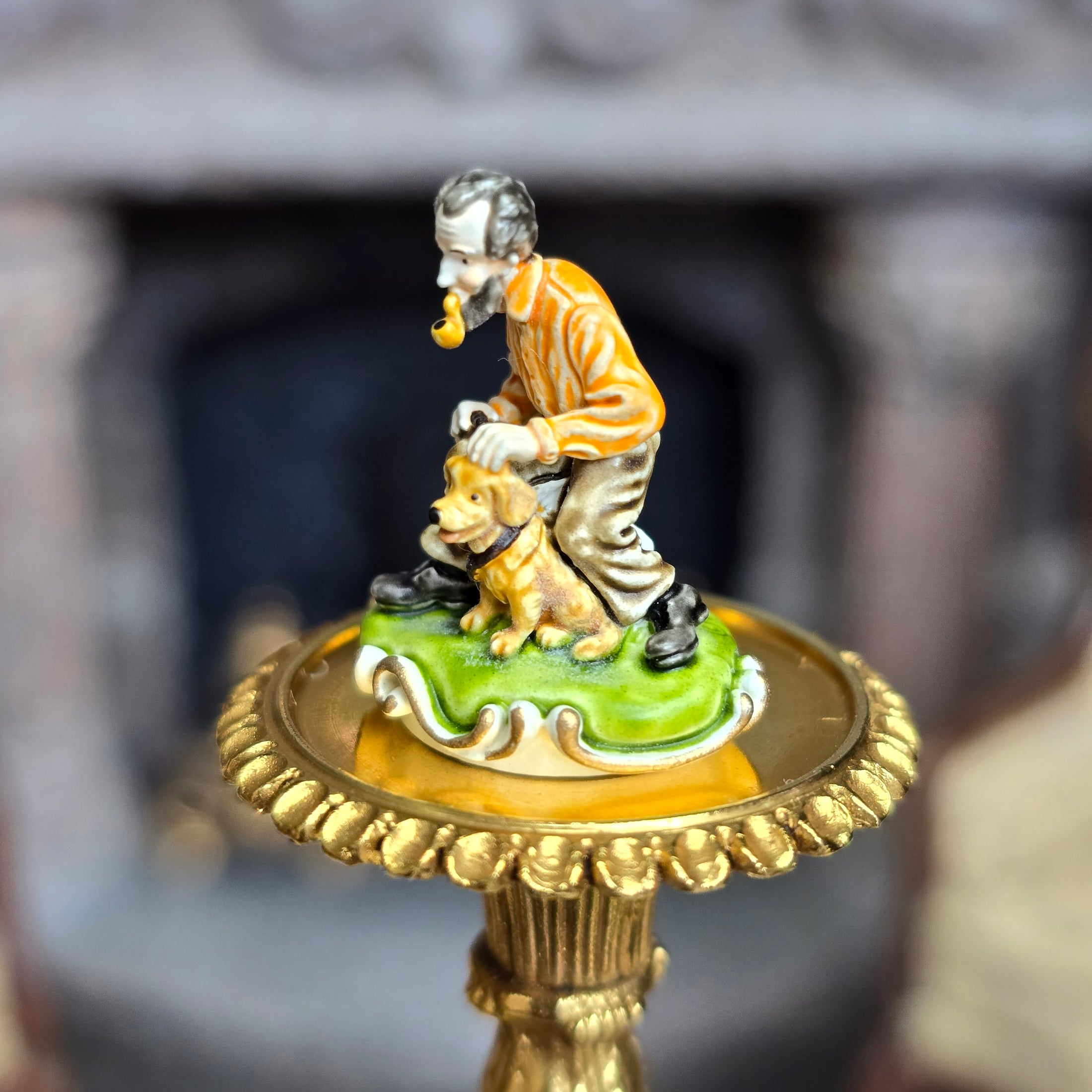 Randall Zadar Man’s Best Friend Retired Bronze Micro Miniature Figurine 2001 #60