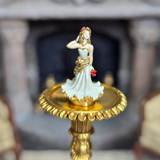 Randall Zadar High Society III Retired Bronze Micro Miniature White Dress 2001 #52