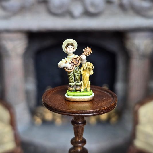 Randall Zadar In Need of Lessons Retired Bronze Micro Miniature 2002 Boy & Banjo #70