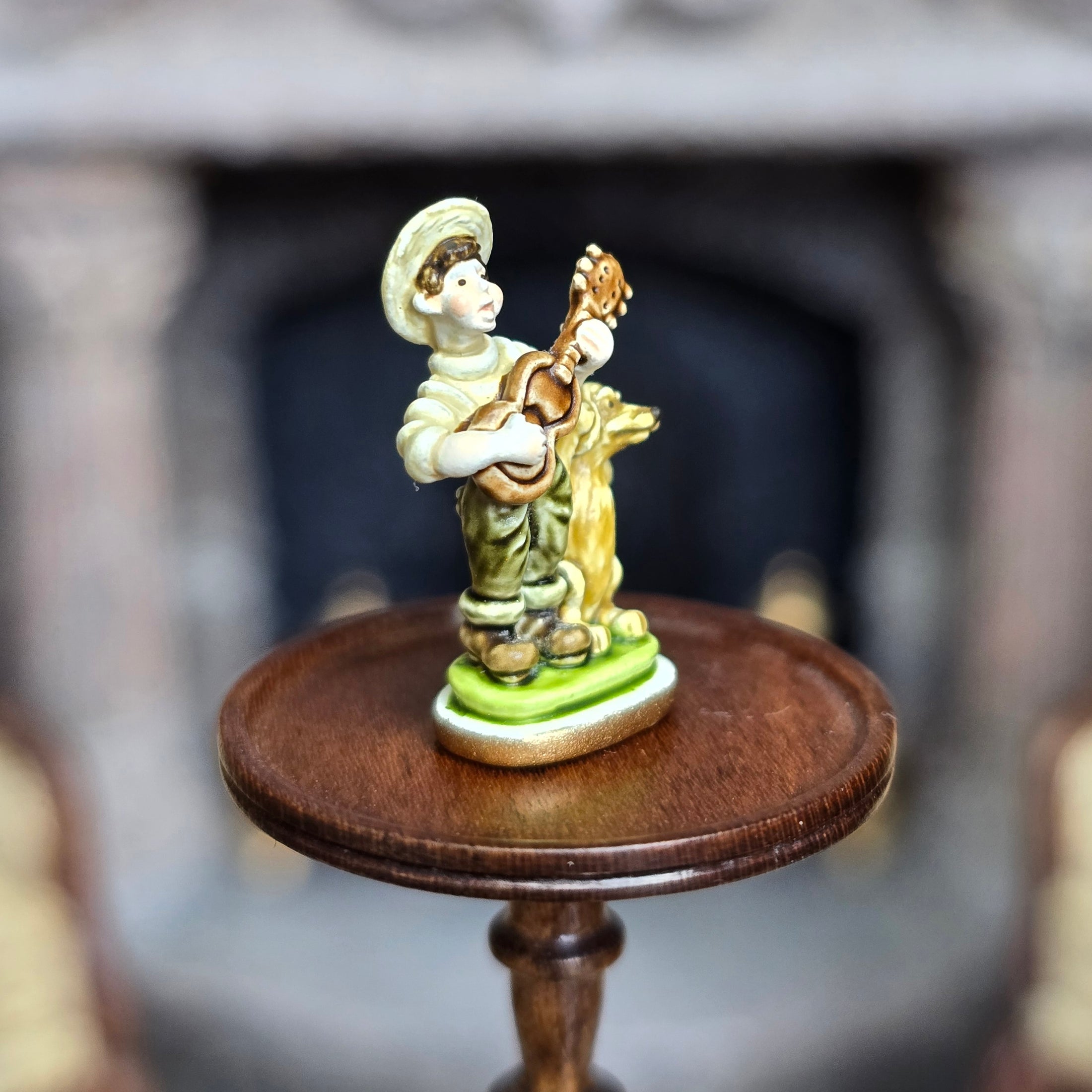 Randall Zadar In Need of Lessons Retired Bronze Micro Miniature 2002 Boy & Banjo #70