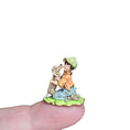 Load image into Gallery viewer, Randall Zadar Best Friends Retired Bronze Micro Miniature 2013 #207 Dog Licking Boy

