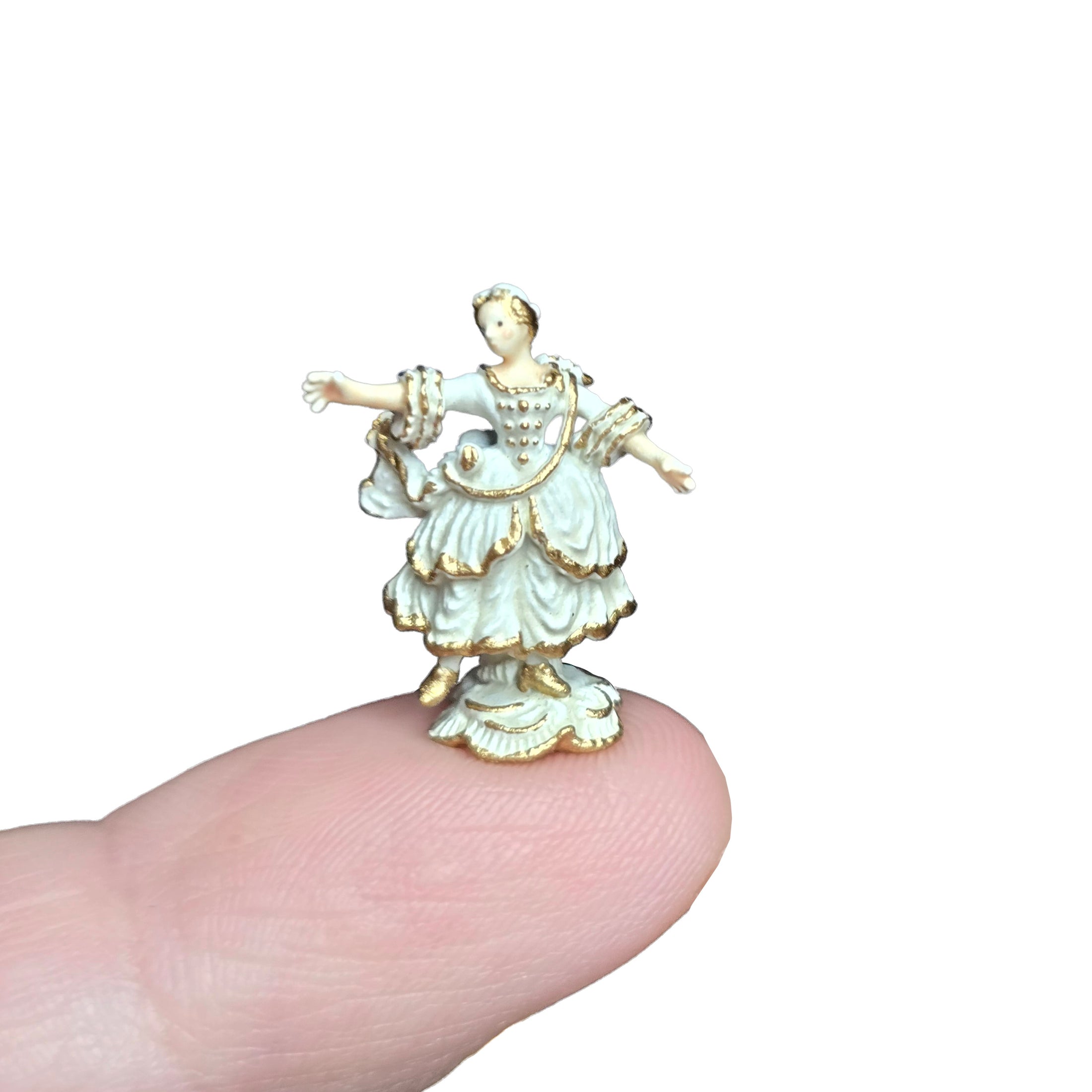 Randall Zadar Dancer Camargo Retired Bronze Micro Miniature 2004 #88 Classic White