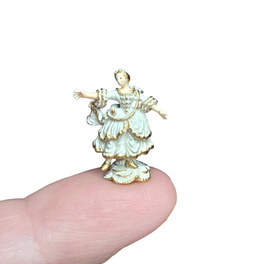Randall Zadar Dancer Camargo Retired Bronze Micro Miniature 2004 #88 Classic White