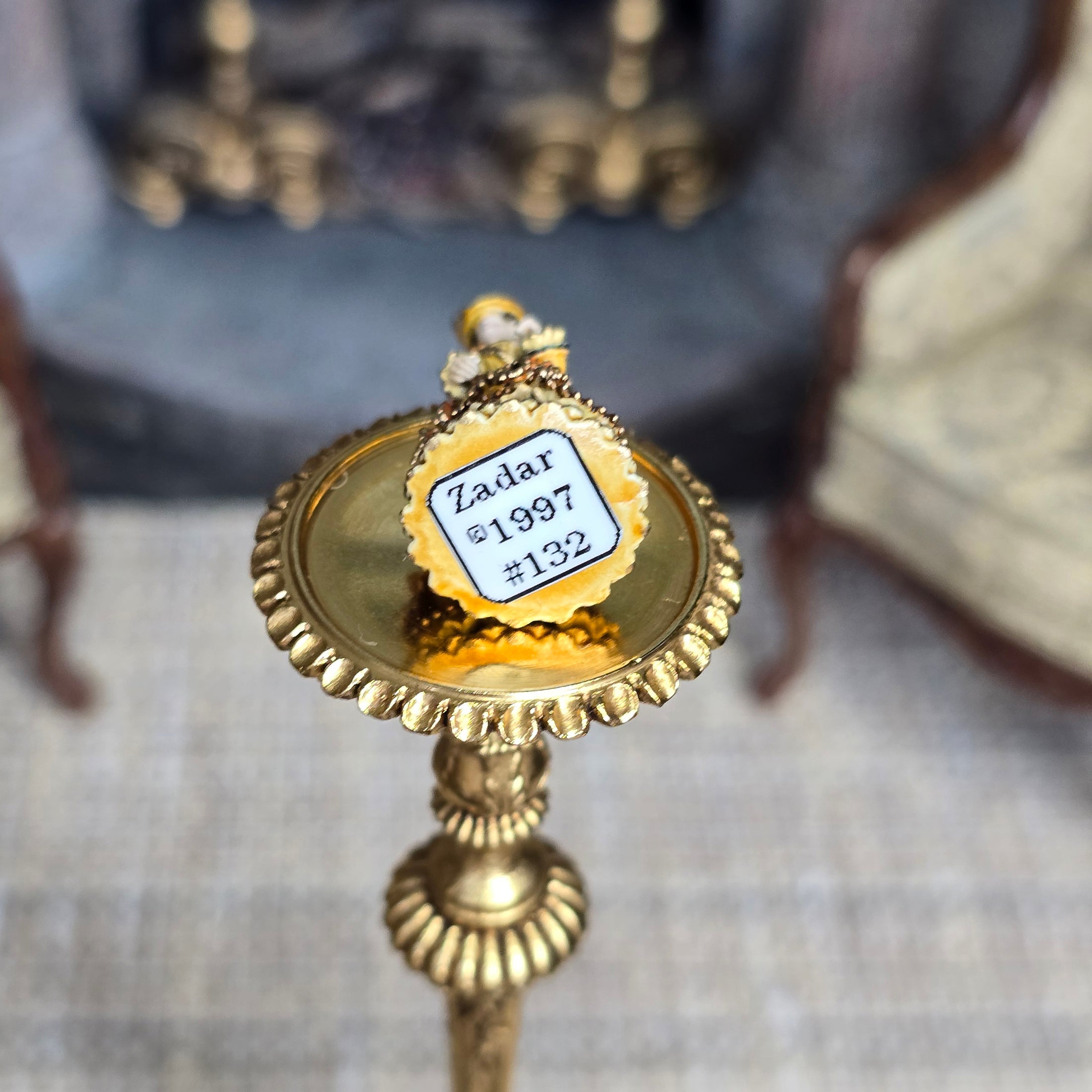 Randall Zadar Victorian Elegance Retired Bronze Micro Miniature 1997 #28