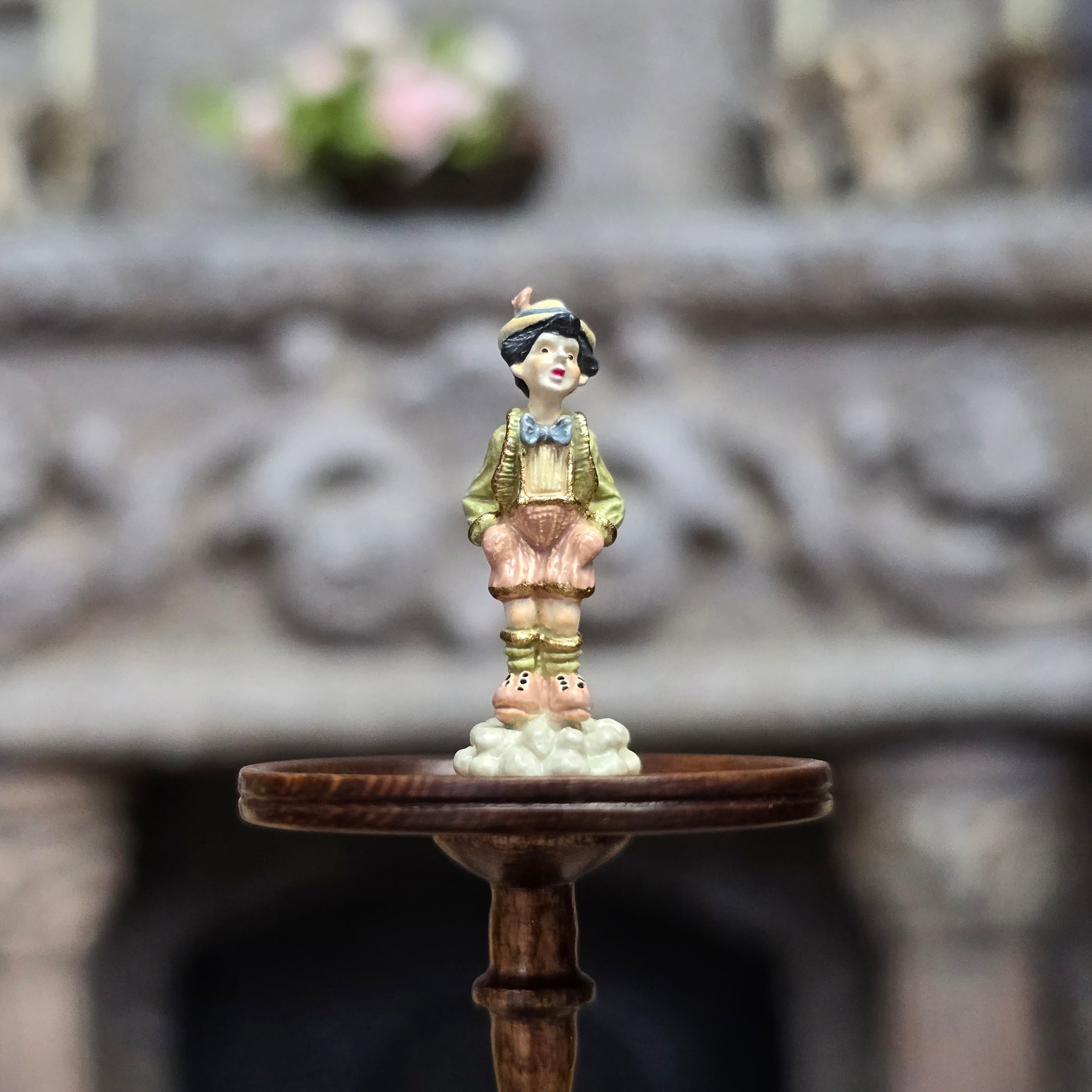 Randall Zadar Alpine Boy Retired Bronze Micro Miniature 1998 #37