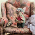Load image into Gallery viewer, Aleah Klay Daddy Mouse with Baby OOAK Miniature c.2012
