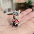 Load image into Gallery viewer, Aleah Klay Daddy Mouse with Baby OOAK Miniature c.2012
