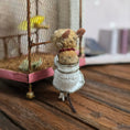 Load image into Gallery viewer, Aleah Klay Marilyn-Inspired Mouse in White Dress OOAK Miniature 2013
