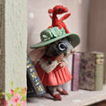 Load image into Gallery viewer, Aleah Klay “Miniature Mouse with Pet Dragon Hat” OOAK 2014
