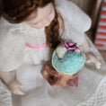 Load image into Gallery viewer, Aleah Klay Rose Hat Sculpted Clay Toy Teddy Bear OOAK 2014
