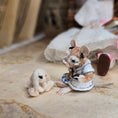 Load image into Gallery viewer, Aleah Klay “Nurse Mouse with Bunny Patient” OOAK 2015
