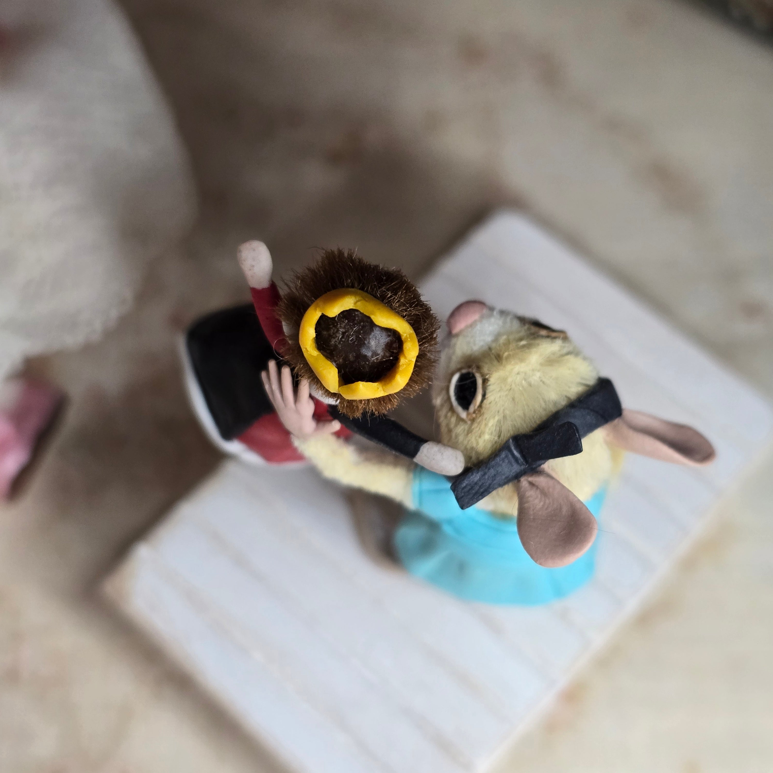 Alice Mouse with Red Queen Doll by Aleah Klay, OOAK 2014