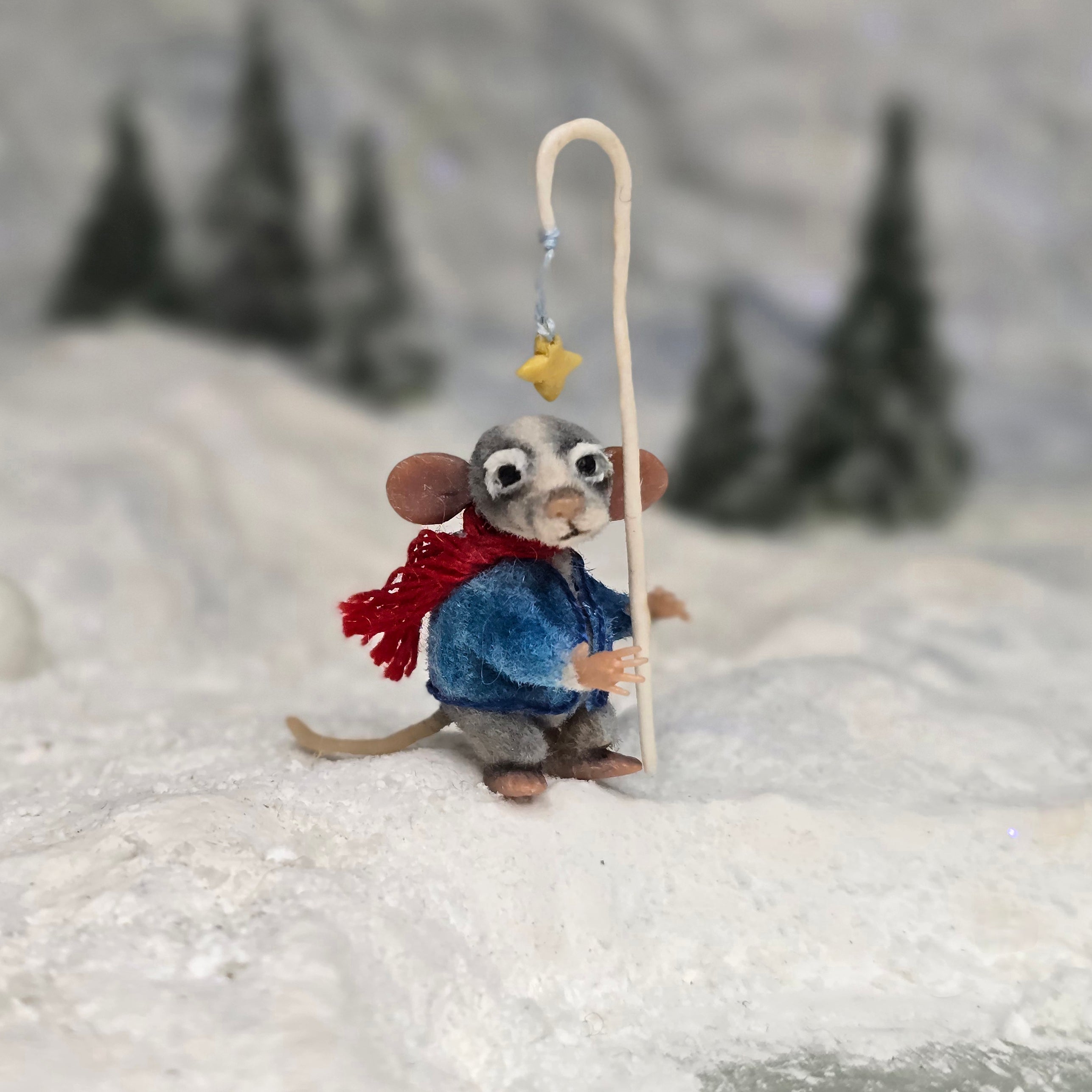 Aleah Klay “Shepherd Mouse with Star Crook” OOAK 2012