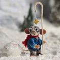 Load image into Gallery viewer, Aleah Klay “Shepherd Mouse with Star Crook” OOAK 2012
