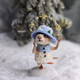 Load image into Gallery viewer, Aleah Klay “Winter Wonderland” Mouse Girl OOAK Miniature c.2013
