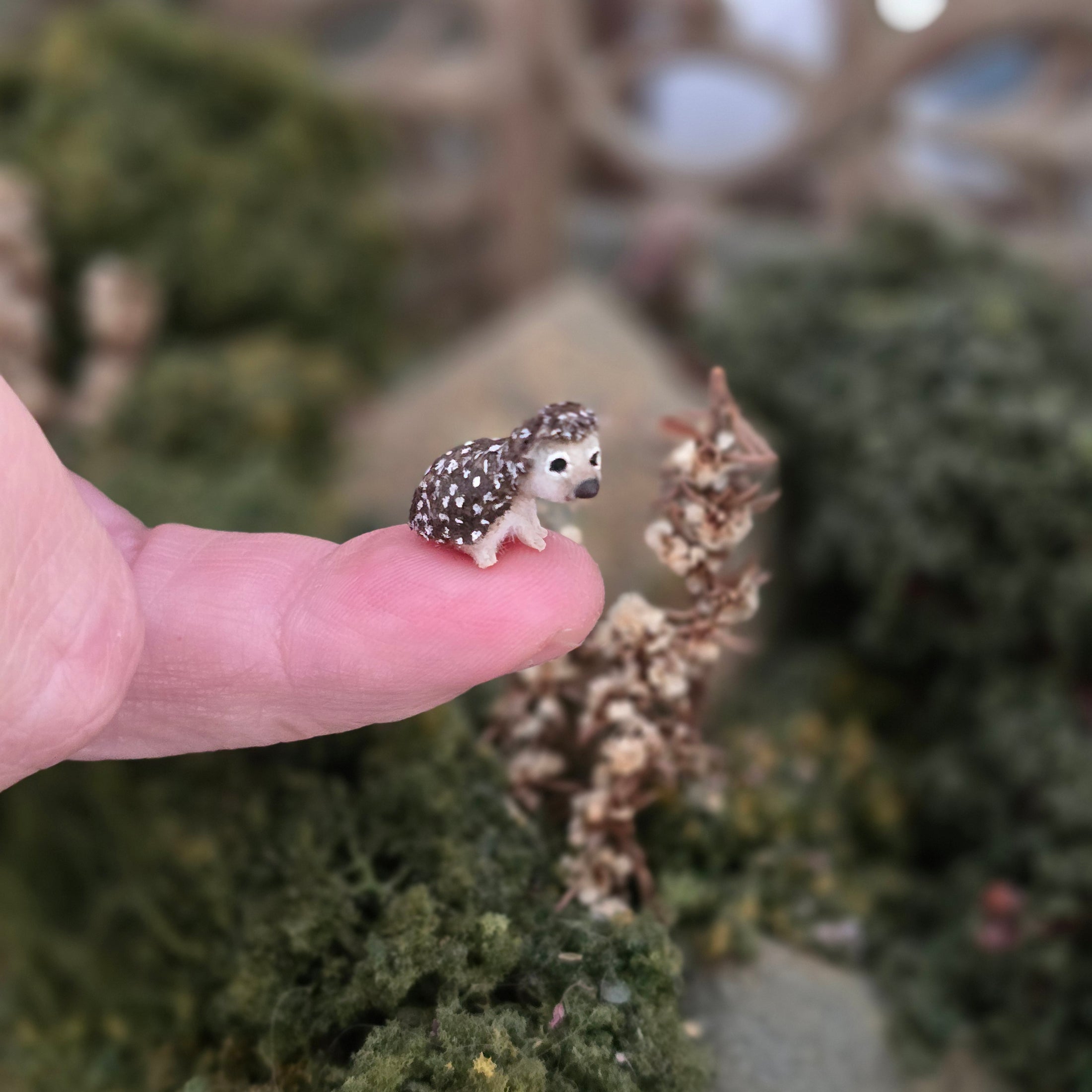 Aleah Klay Tiny Hedgehog OOAK Miniature c.2014