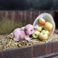 Load image into Gallery viewer, Aleah Klay “Miniature Piglet Mouse Pet” OOAK 2014 Hand Sculpted
