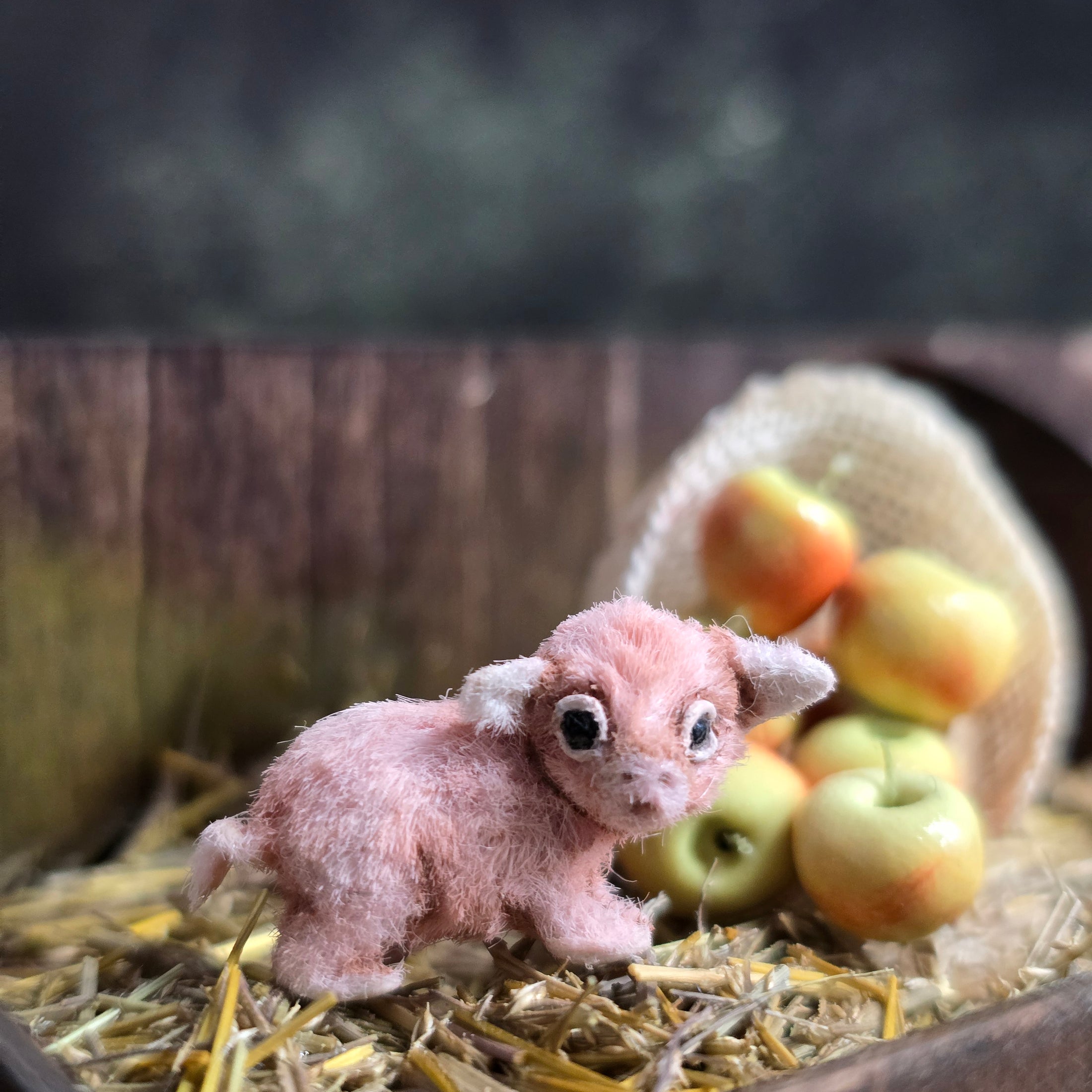 Aleah Klay “Miniature Piglet Mouse Pet” OOAK 2014 Hand Sculpted