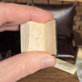 Load image into Gallery viewer, Hand holding a small book with a blurred background
