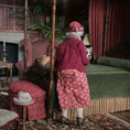 Load image into Gallery viewer, Julie Campbell IGMA Seated Elder Lady Doll in Burgundy Coat Clay Character Figure
