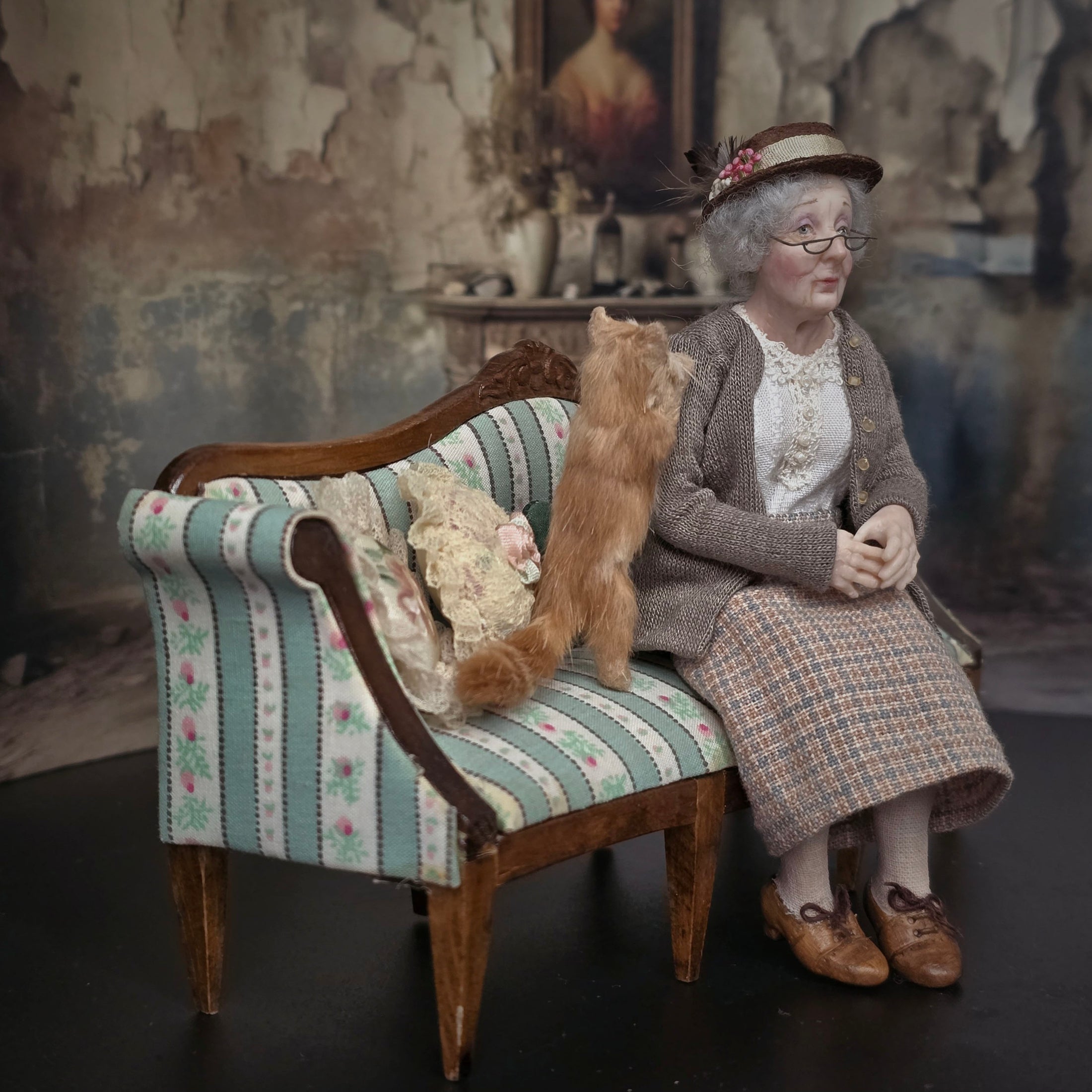 Julie Campbell IGMA Sweetly Seated Grandmother Character Doll