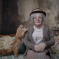 Load image into Gallery viewer, Julie Campbell IGMA Sweetly Seated Grandmother Character Doll

