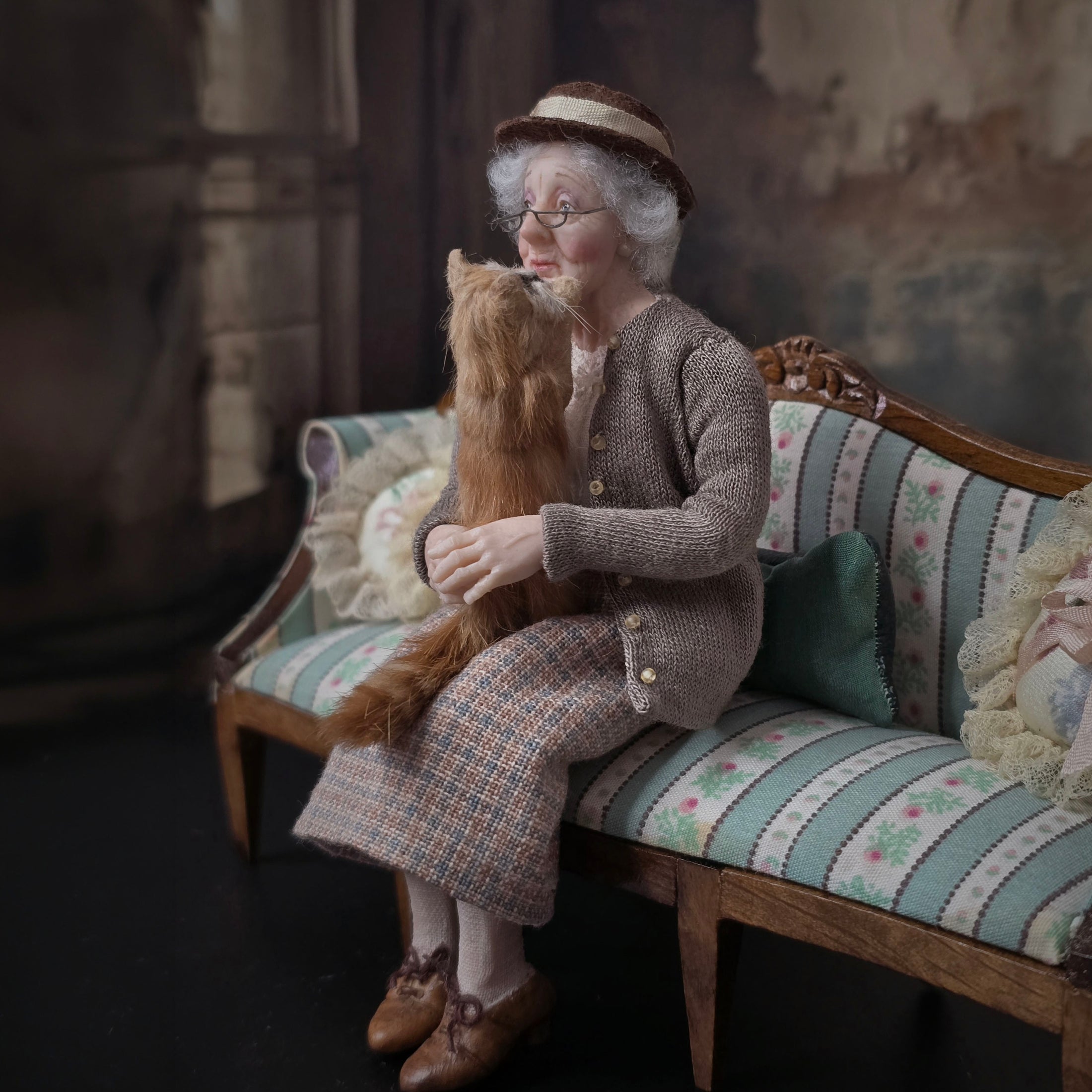 Julie Campbell IGMA Sweetly Seated Grandmother Character Doll