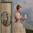 Load image into Gallery viewer, Gale Elena Bantock Victorian Bedroom Wardrobe Vignette with Lady Doll at Bedtime IGMA
