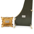Load image into Gallery viewer, Hand-Painted Wood Harpsichord & Velvet Gold-leaf Bench by June Clinkscales
