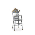 Load image into Gallery viewer, RARE Hand-Painted Carved Wood Antique-Style High Chair by Bluette Meloney
