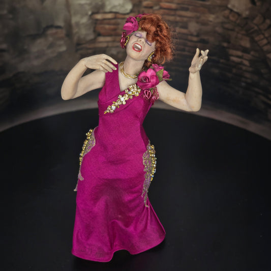 James Carrington “The Singer” Expressive Clay Cabaret Character Dollhouse Doll Woman