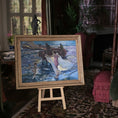 Load image into Gallery viewer, Fatima Dona Miniature Oil Painting After Sorolla Bathing Time Gilt Frame

