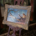 Load image into Gallery viewer, Chris Sparrow Miniature Oil Painting Spanish Guitar Scene Gilt Frame
