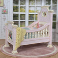 Load image into Gallery viewer, RARE Gale Elena Bantock Sleeping Child Doll in Pink Bed Vignette OOAK
