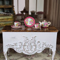Load image into Gallery viewer, Miyuki Nagashima Sevres Style Porcelain Pink Floral Tea Set with Service for Two
